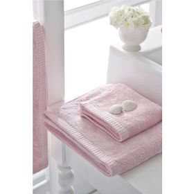 English Home Leafy Pudra Pembe 30x50 cm El Havlusu