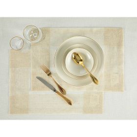 English Home Luxe Linen Look Bej 2'li 35x50 cm Polyester Amerikan Servis
