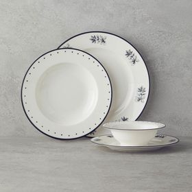 English Home Marcy 24 Parça 6 Kişilik Siyah Porselen Yemek Takımı