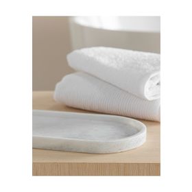English Home Medusa Mermer Tekli Beyaz 30x15 cm Dekoratif Tepsi