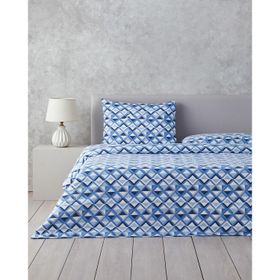 English Home Mini Argyle Mavi Tek Kişilik Nevresim Takımı
