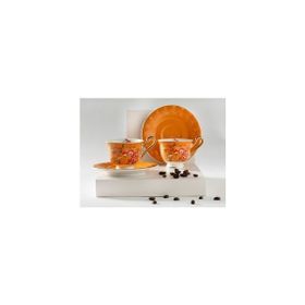 English Home Miranda New Bone China 4 Parça 2 Kişilik 90 ml Turuncu Kahve Fincan Takımı