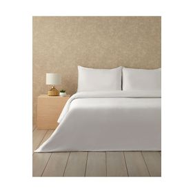 English Home Modello 240x260 cm Beyaz Nakışlı Pamuk Saten King Size Nevresim Takımı