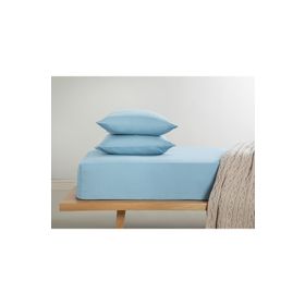 English Home Novella Premium Soft Cotton Mavi Tek Kişilik Lastikli Çarşaf Takımı