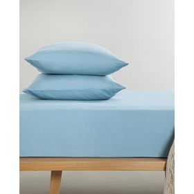 English Home Novella Premium Soft Cotton Mavi Tek Kişilik Lastikli Çarşaf Takımı