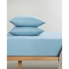 English Home Novella Premium Soft Cotton Mavi Tek Kişilik Lastikli Çarşaf Takımı