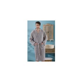 English Home Plain Gri XL Pamuklu Bornoz
