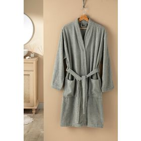 English Home Plain Gri XL Pamuklu Bornoz