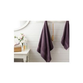 English Home Pure Basic 70x140 cm Koyu Mor Banyo Havlusu