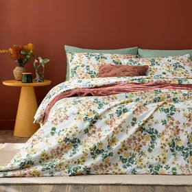 English Home Romantic Ivy Terracotta Kolay Ütülenir Tek Kişilik Nevresim Takımı