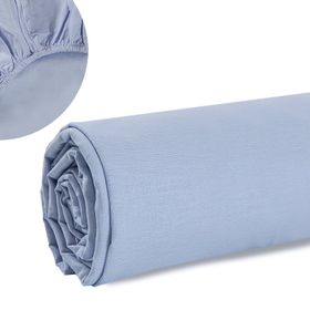 English Home Soft Pamuklu Lastikli Bebe Mavi 70x140 cm Çarşaf