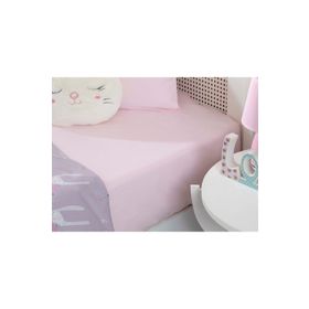 English Home Soft Pamuklu Lastikli Bebe Pembe 70x140 cm Çarşaf