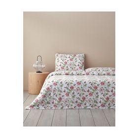 English Home Sparkling Flowers Yeşil Çift Kişilik Nevresim Takımı