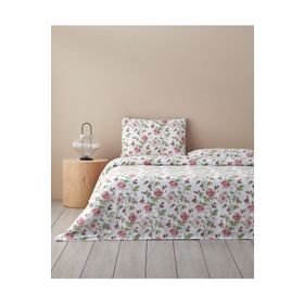English Home Sparkling Flowers Yeşil Çift Kişilik Nevresim Takımı