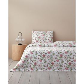 English Home Sparkling Flowers Yeşil Çift Kişilik Nevresim Takımı