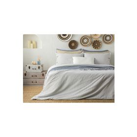 English Home Stitch Line İpliği Boyalı 160x220 cm Lacivert Tek Kişilik Nevresim Takımı