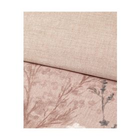 English Home Sweet Spring Dijital Baskılı Soft Cotton Gül Kurusu Çift Kişilik Nevresim Takımı