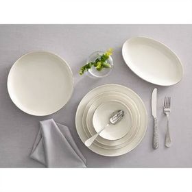 English Home Torino 27 Parça 6 Kişilik Silver Porselen Yemek Takımı