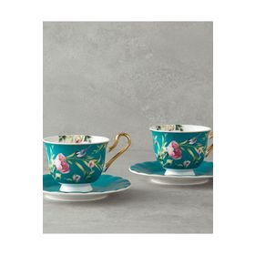 English Home Vanilla New Bone China Turkuaz 2 Kişilik Kahve Fincan Takımı