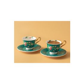 English Home Vanilla Turkuaz 2 Kişilik 90 ML Kahve Fincan Takımı