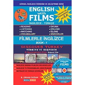 ENGLISH WITH FILMS - BOOK: 1 İNGİLİZCE TÜRKÇE (DVD FILM HEDIYELI) - BEKIR ORHAN DOĞAN