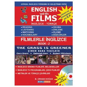 ENGLISH WITH FILMS - BOOK: 2 İNGİLİZCE TÜRKÇE (DVD FILM HEDIYELI) - BEKIR ORHAN DOĞAN