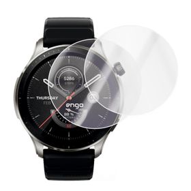 Engo Amazfit GTR 4 Tam Kaplama Şeffaf TPU Film 2 Adet Ekran Koruyucu