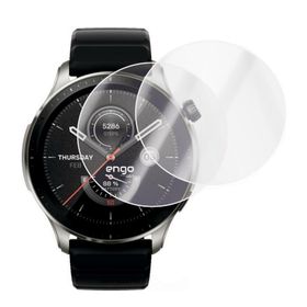 Engo Amazfit GTR 4 Tam Kaplama Şeffaf TPU Film 2 Adet Ekran Koruyucu