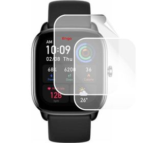 Engo Amazfit GTS 4 Mini Tam Kaplama Şeffaf TPU Film 2 Adet Ekran Koruyucu