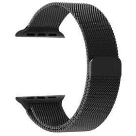 Engo Apple Watch 44 mm Siyah Paslanmaz Çelik Manyetik Kapatmalı Kayış Kordon