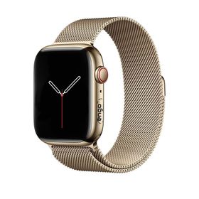 Engo Apple Watch 7 45 mm Gold Paslanmaz Çelik Manyetik Kapatmalı Kordon