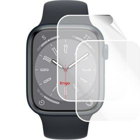 Engo Apple Watch 8 45 mm Şeffaf Esnek TPU Film 2 Adet Ekran Koruyucu