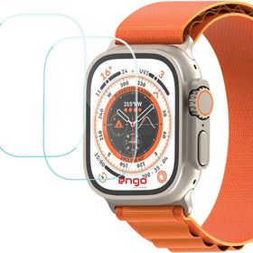 Engo Apple Watch Ultra 49 mm Flexible Esnek Cam 2 Adet Ekran Koruyucu