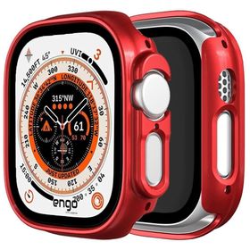Engo Apple Watch Ultra Sert PC Kasa Watch Ultra 49 mm Kırmızı Kılıf