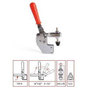 Enigma 1102 P Alın Taban Clamp Dikey Bağlantı Elemanı