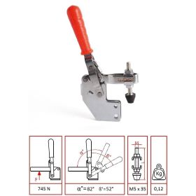 Enigma 1104 P Alın Taban Clamp Dikey Bağlantı Elemanı