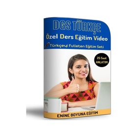 Enine Boyuna DGS Türkçe Özel Ders Eğitim Video Seti
