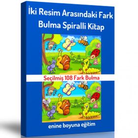 Enine Boyuna Eğitim - İki Resim Arasındaki Fark Bulma Kitabı