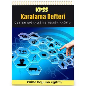 Enine Boyuna Eğitim Spiralli Karalama Defteri – Kpss Teksir Kağıtlı