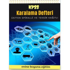 Enine Boyuna Eğitim Spiralli Karalama Defteri – Kpss Teksir Kağıtlı