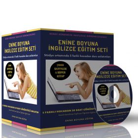 Enine Boyuna İngilizce Eğitim Seti 30 Saat Anlatım ve 2000 Sayfalık Kitap