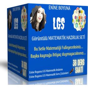 Enine Boyuna Lgs Görüntülü Matematik Eğitim Seti (38 Saat Özel Anlatım)