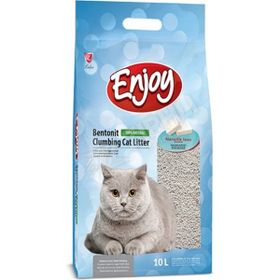 Enjoy 10 lt Marsilya Sabunu Kokulu Topaklanan Bentonit Doğal Kedi Kumu