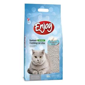 Enjoy 10 lt Marsilya Sabunu Kokulu Topaklanan Bentonit Doğal Kedi Kumu