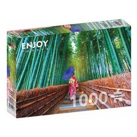 Enjoy 1000 Parça Bambu Ormanında Asyalı Kadın Puzzle