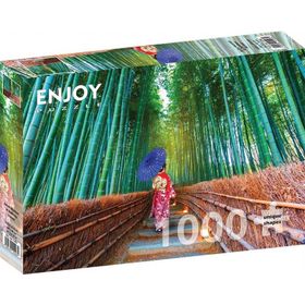 Enjoy 1000 Parça Bambu Ormanında Asyalı Kadın Puzzle