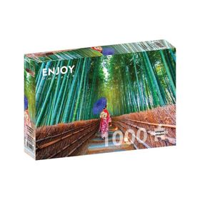 Enjoy 1000 Parça Bambu Ormanında Asyalı Kadın Puzzle