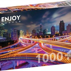 Enjoy 1000 Parça Gece Şangay Şehir Merkezi Puzzle