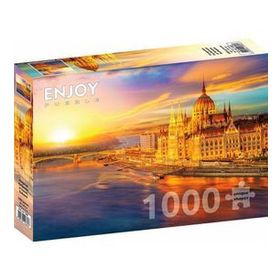 Enjoy 1000 Parça Gün Batımında Macaristan Parlamentosu Puzzle