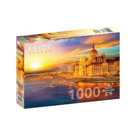 Enjoy 1000 Parça Gün Batımında Macaristan Parlamentosu Puzzle